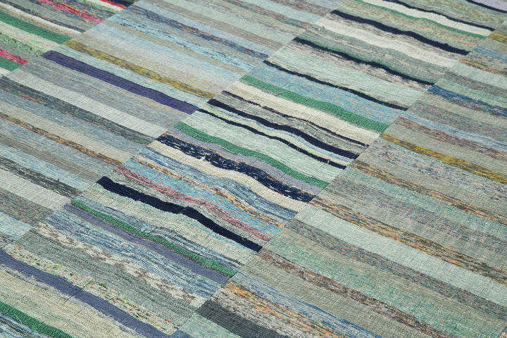 8x11 Multicolor Kilim Patchwork Rug - 37027