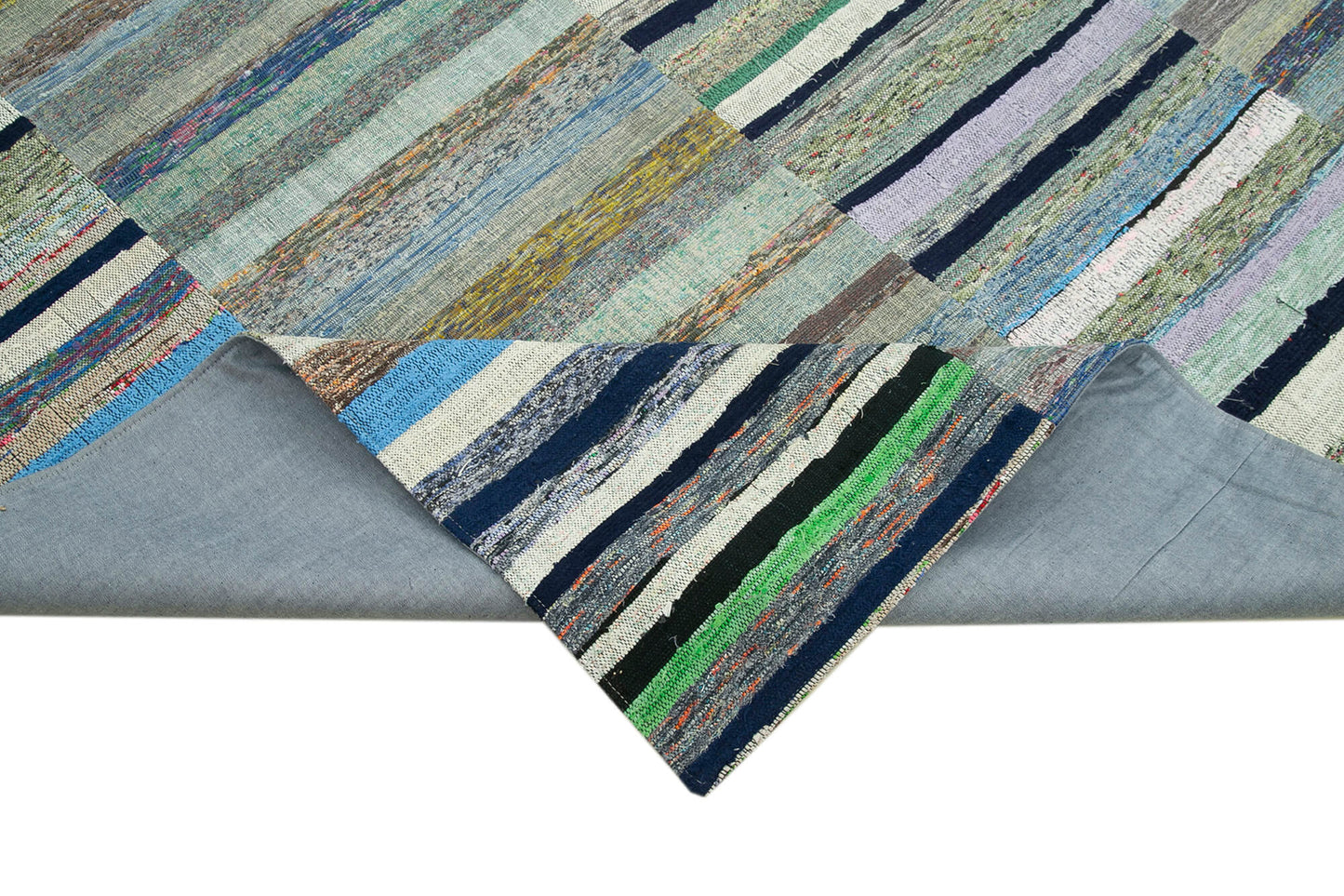 8x11 Multicolor Kilim Patchwork Rug - 37027