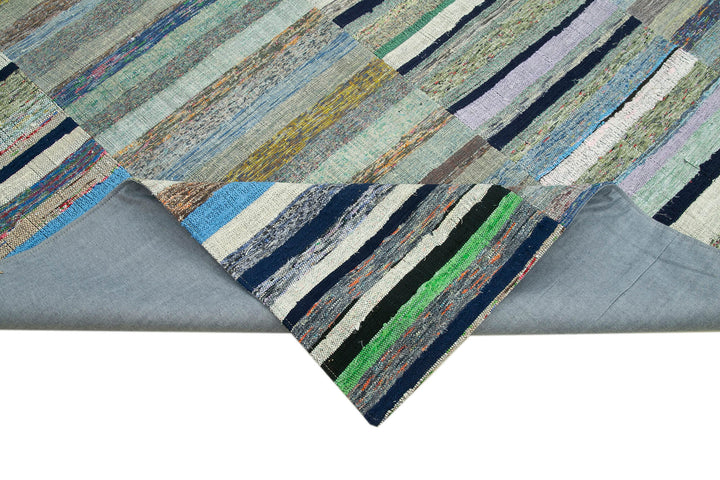 8x11 Multicolor Kilim Patchwork Rug - 37027