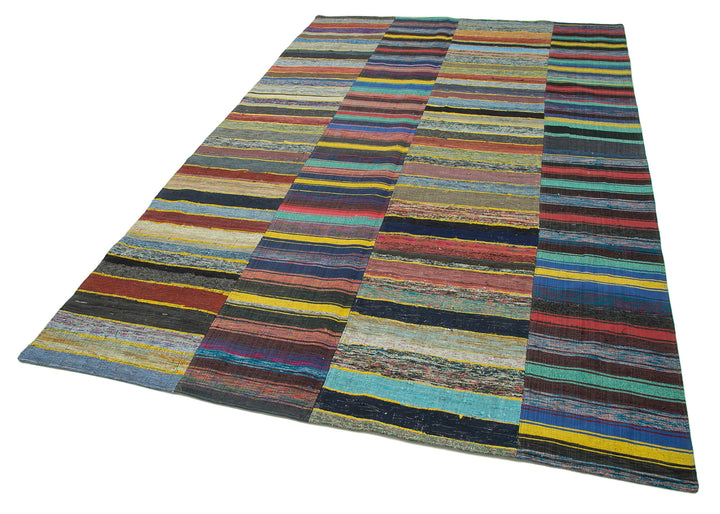 6x10 Multicolor Kilim Patchwork Rug - 37044