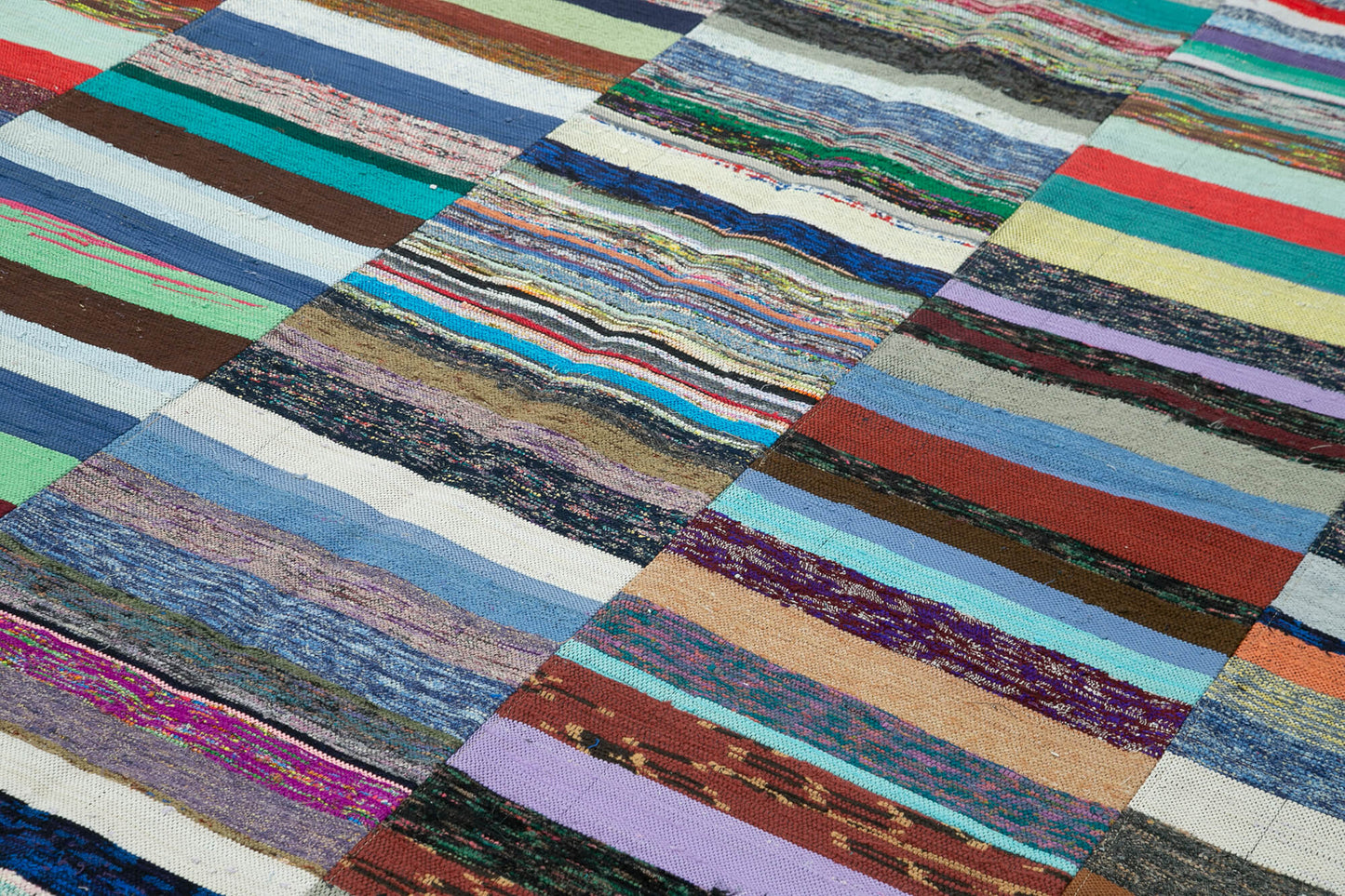 8x11 Multicolor Kilim Patchwork Rug - 37046
