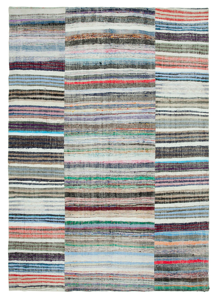 9x13 Multicolor Kilim Patchwork Rug - 37056