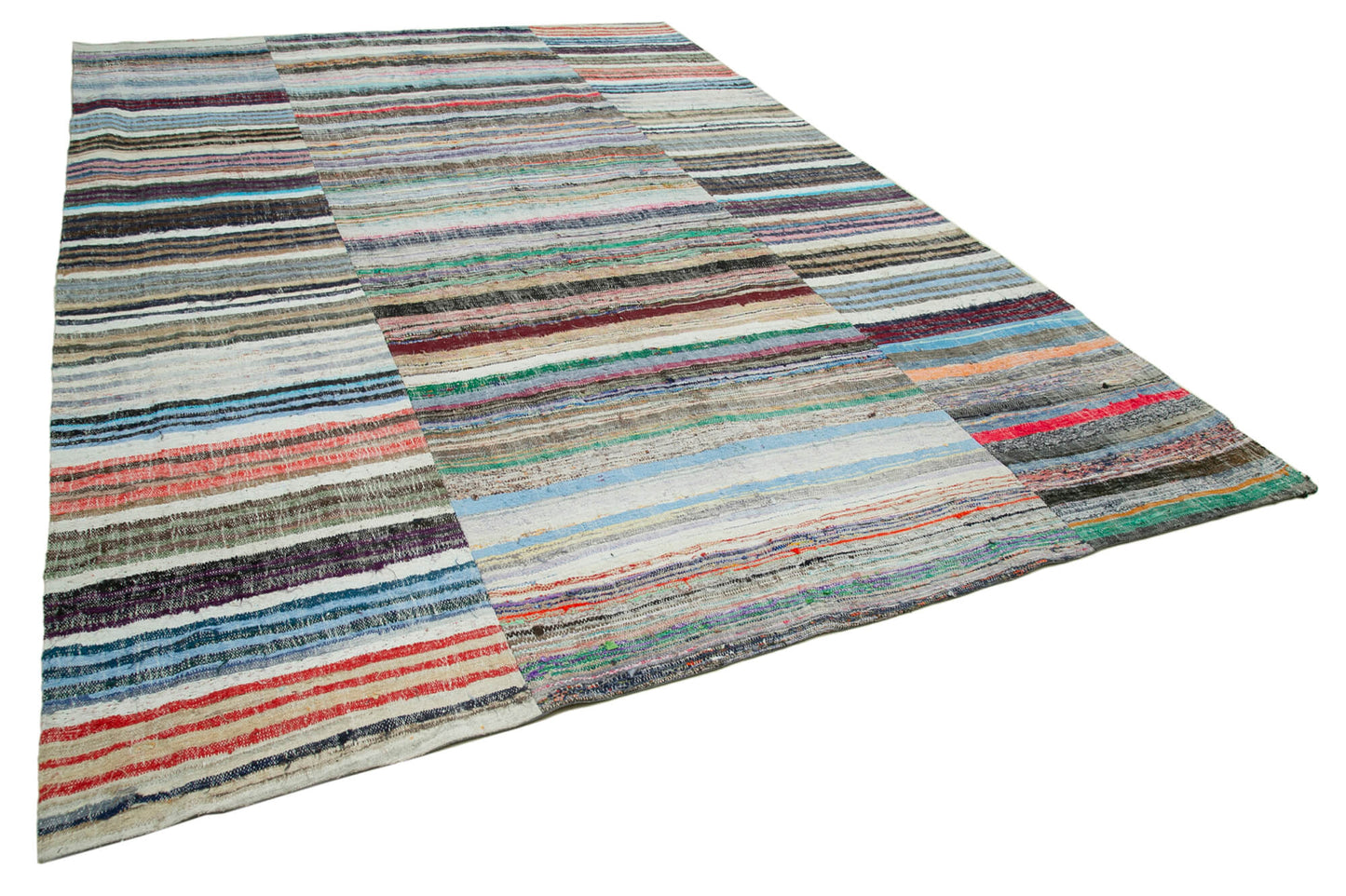 9x13 Multicolor Kilim Patchwork Rug - 37056