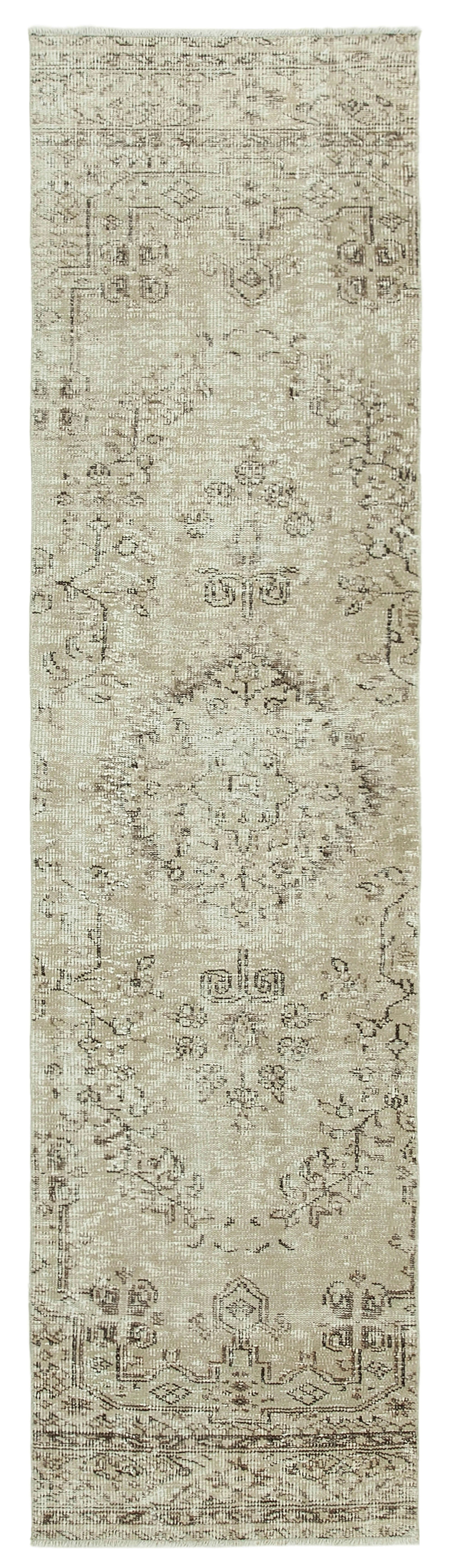 3x10 Beige Overdyed Runner Rug - 37061