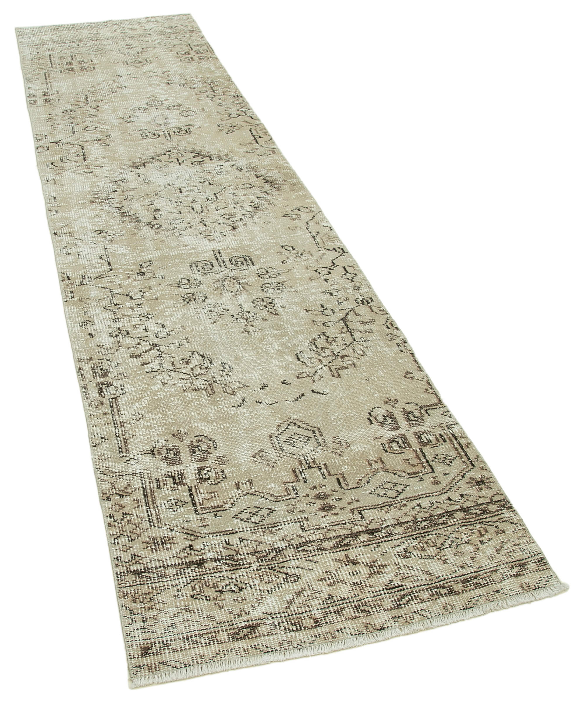 3x10 Beige Overdyed Runner Rug - 37061