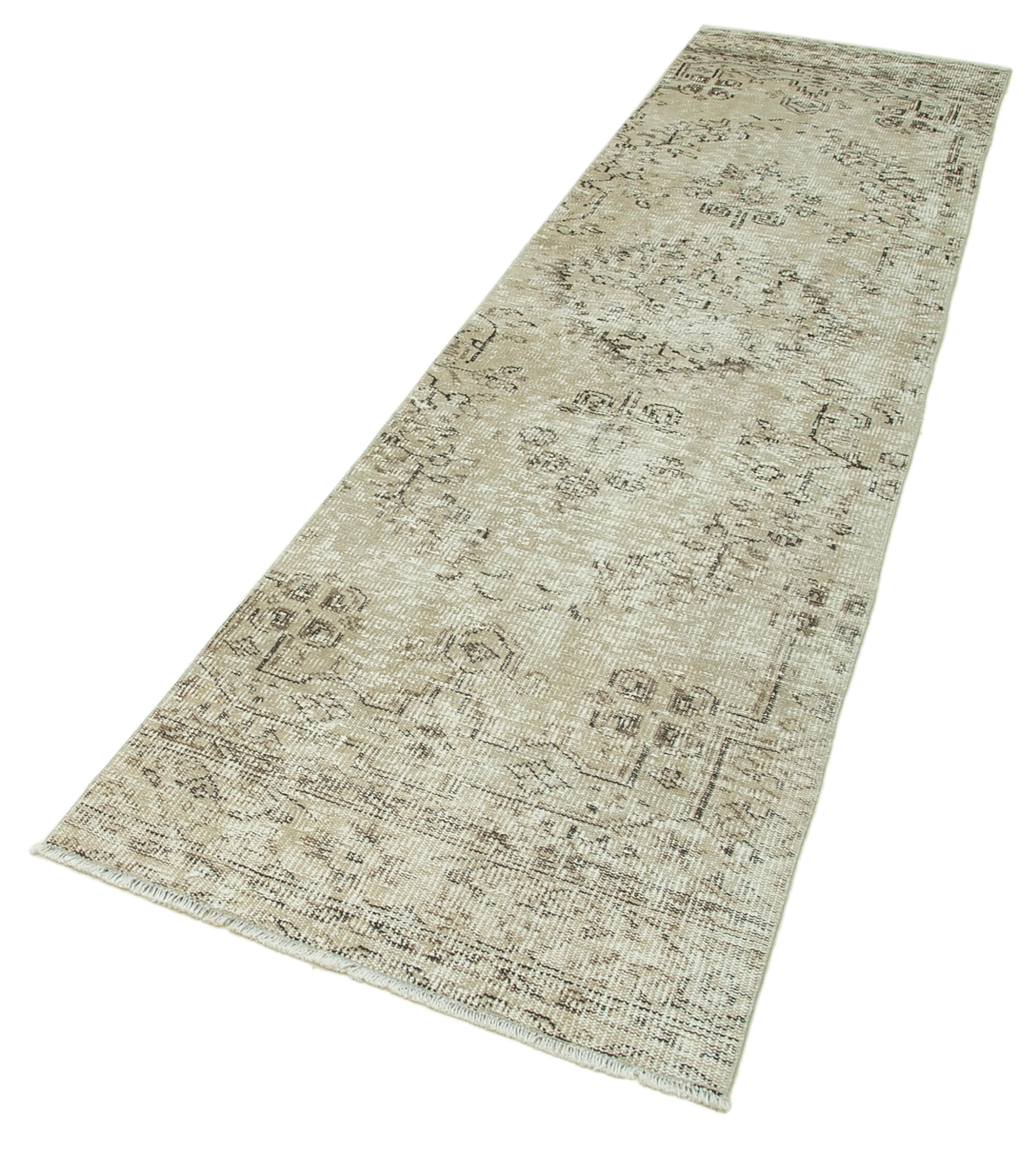 3x10 Beige Overdyed Runner Rug - 37061