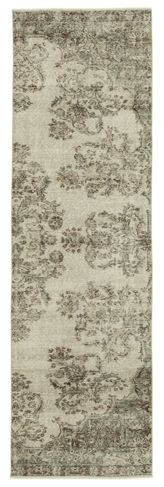 3x10 Beige Overdyed Runner Rug - 37079