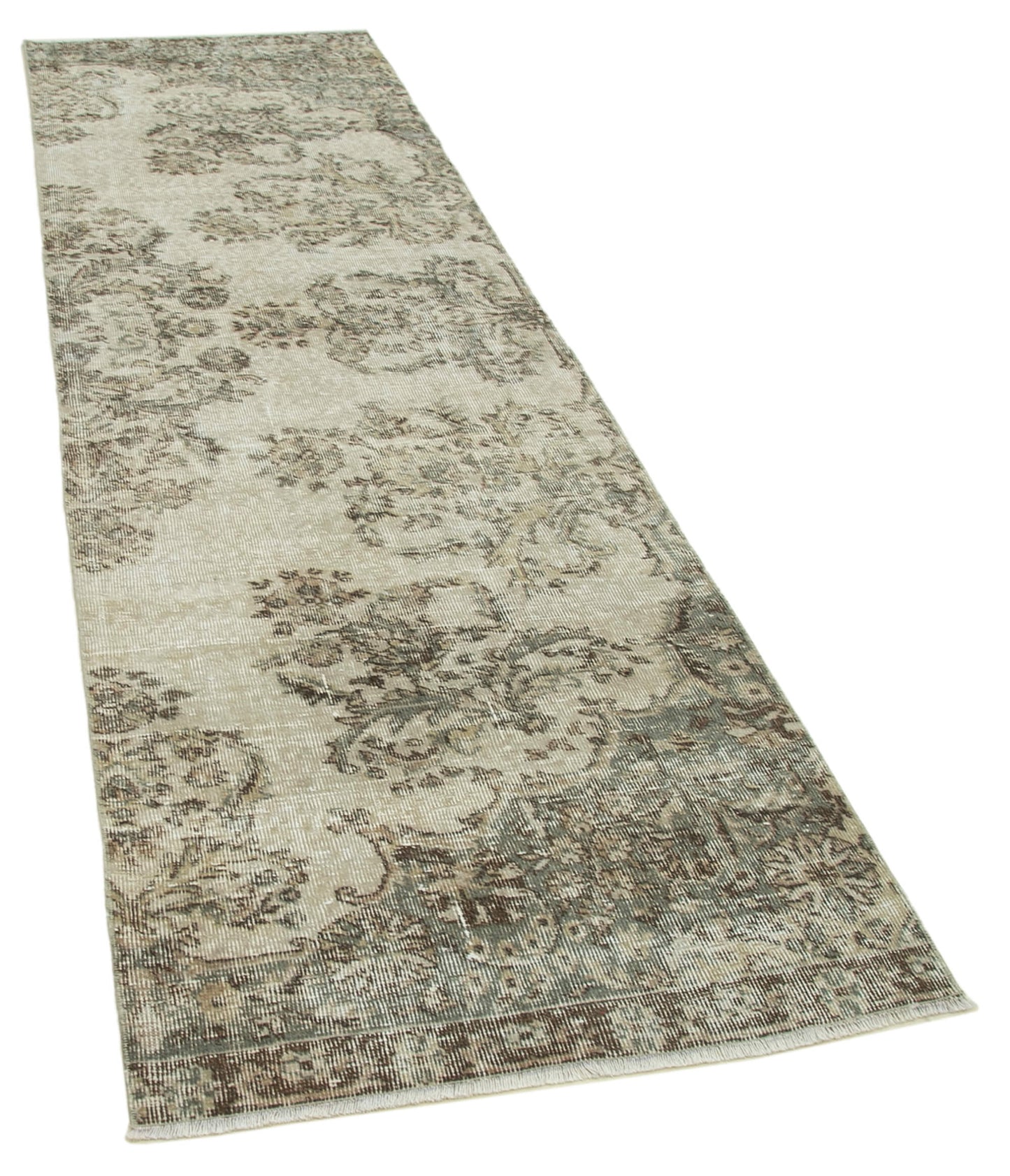 3x10 Beige Overdyed Runner Rug - 37079
