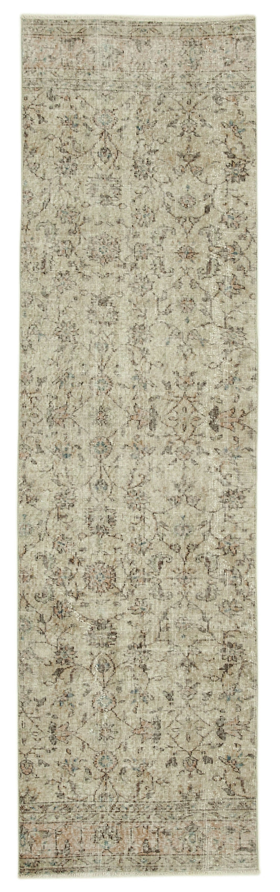 3x10 Beige Overdyed Runner Rug - 37084