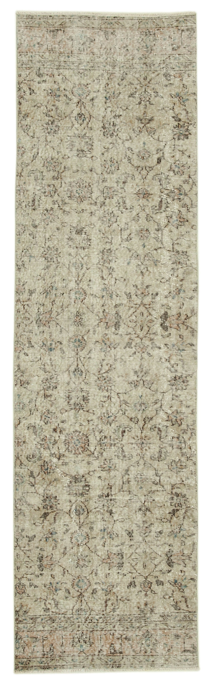 3x10 Beige Overdyed Runner Rug - 37084
