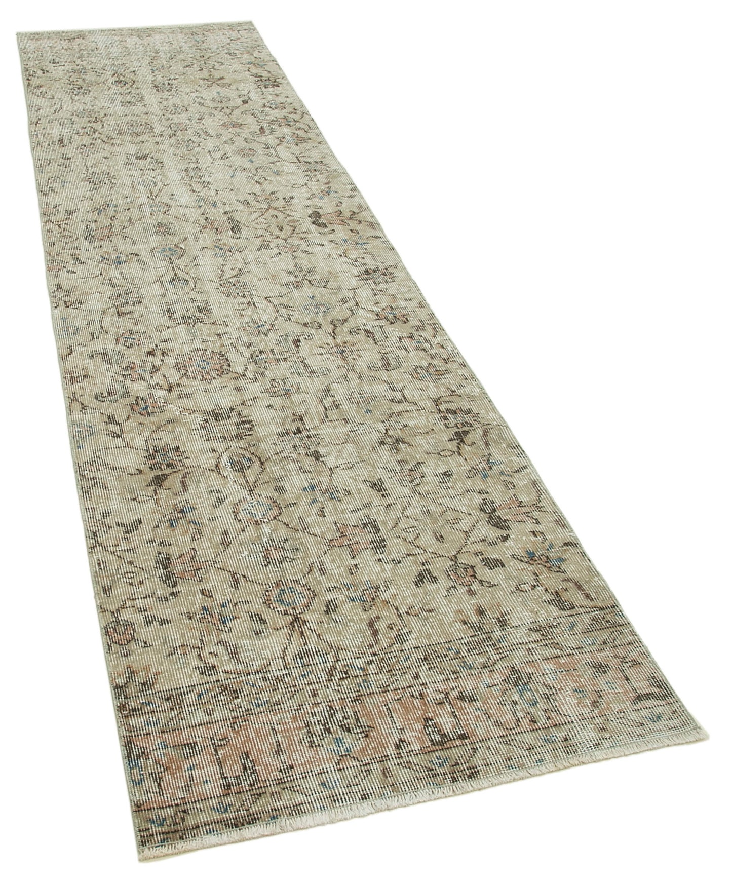 3x10 Beige Overdyed Runner Rug - 37084