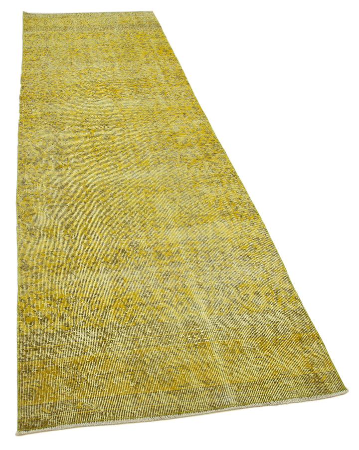 3x10 Yellow Overdyed Runner Rug - 37100