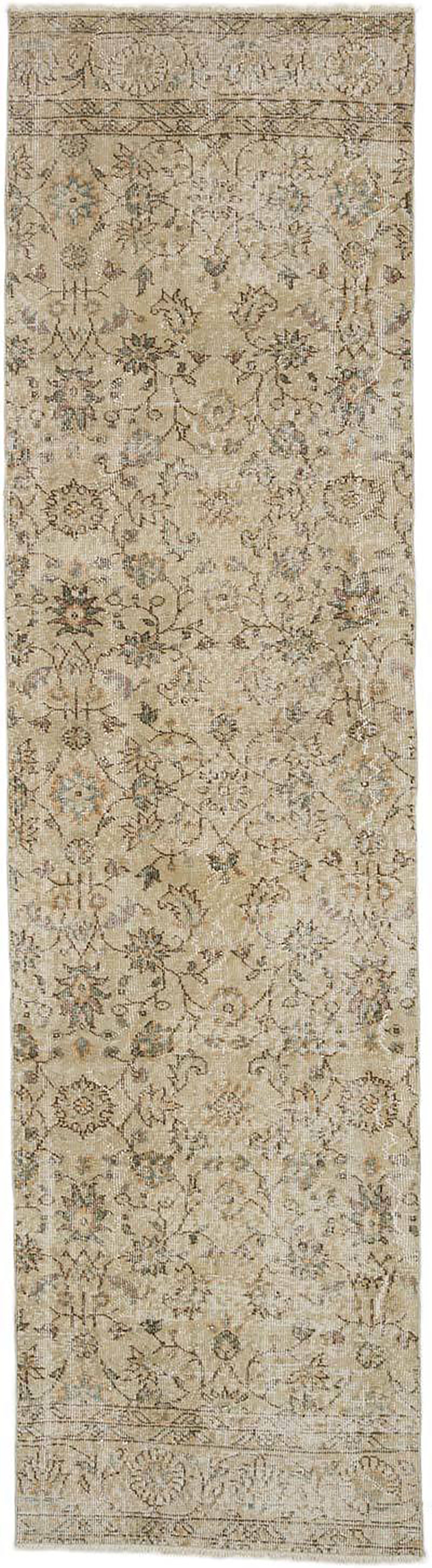 3x10 Beige Overdyed Runner Rug - 37139