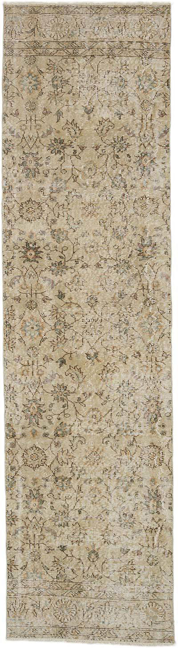 3x10 Beige Overdyed Runner Rug - 37139