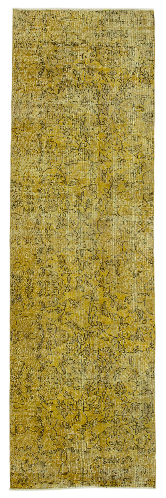 3x10 Yellow Overdyed Runner Rug - 37169