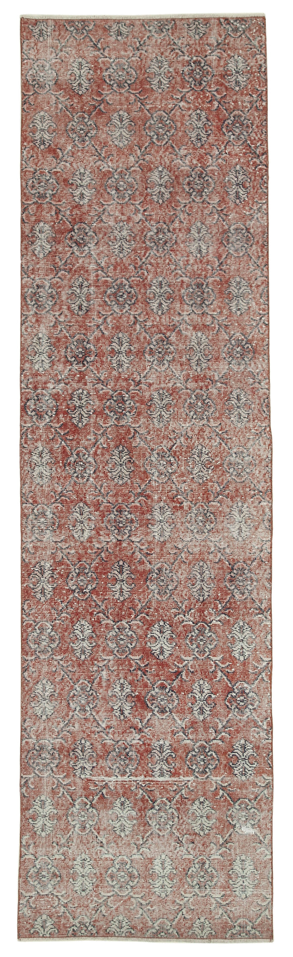 3x11 Red Overdyed Runner Rug - 37186