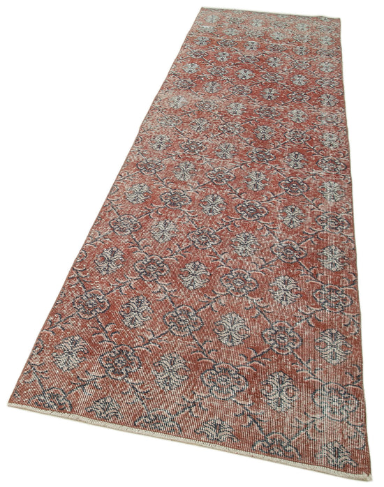 3x11 Red Overdyed Runner Rug - 37186