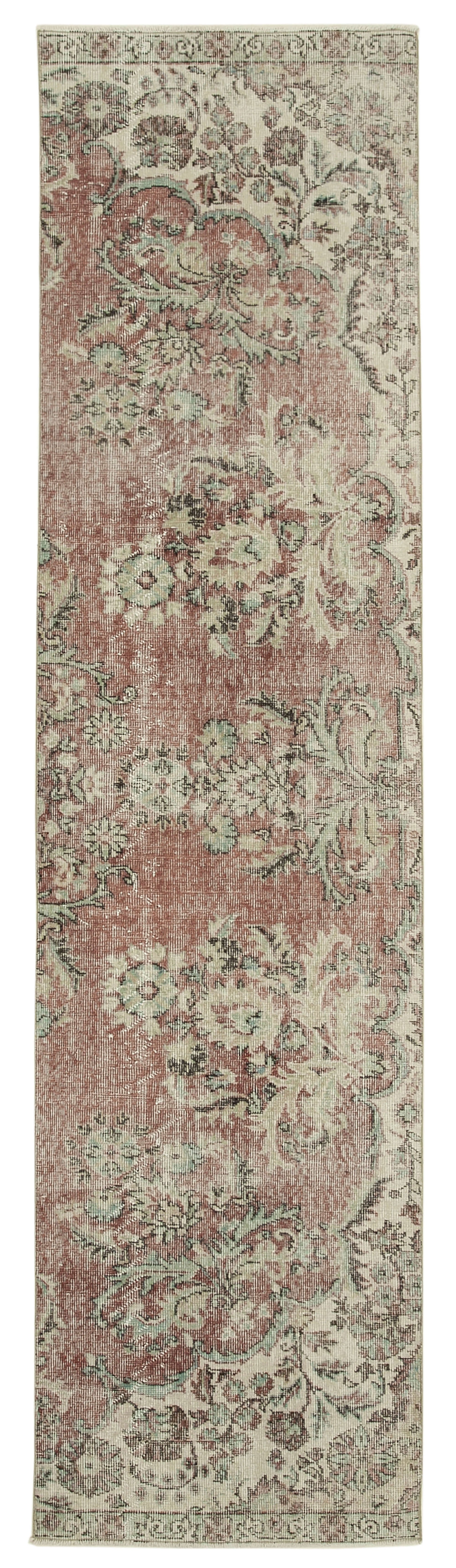 3x10 Beige Overdyed Runner Rug - 37189