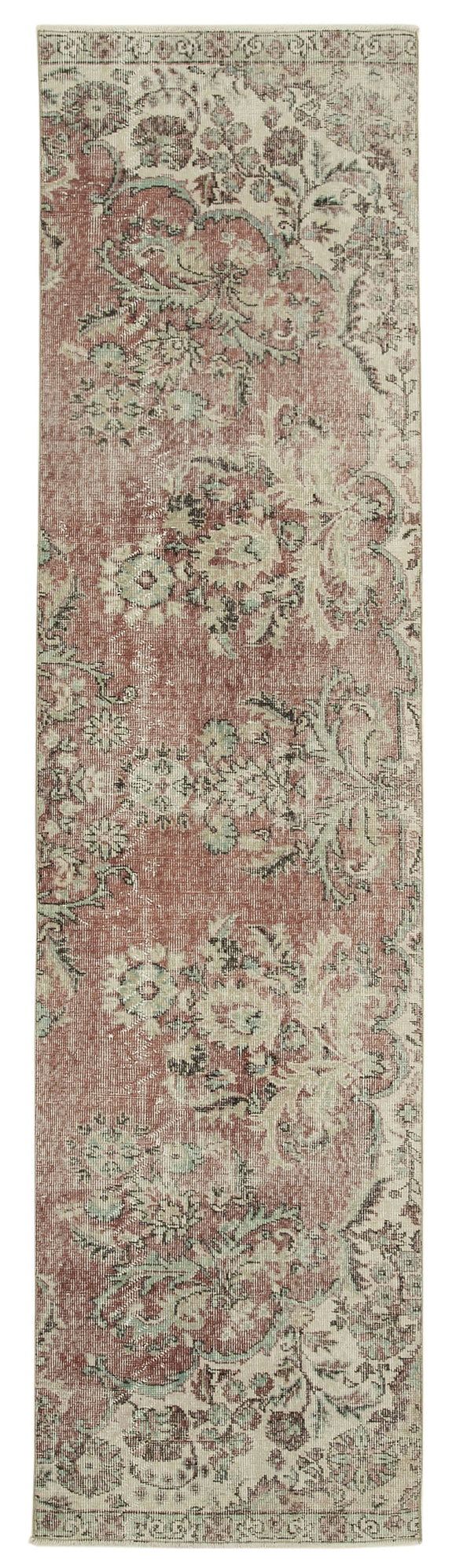 3x10 Beige Overdyed Runner Rug - 37189