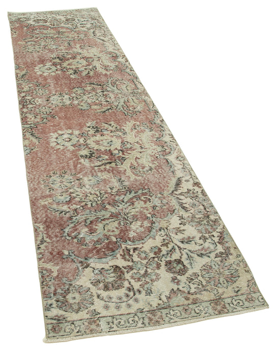 3x10 Beige Overdyed Runner Rug - 37189