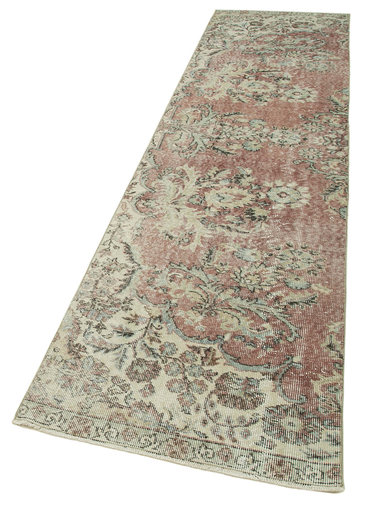 3x10 Beige Overdyed Runner Rug - 37189