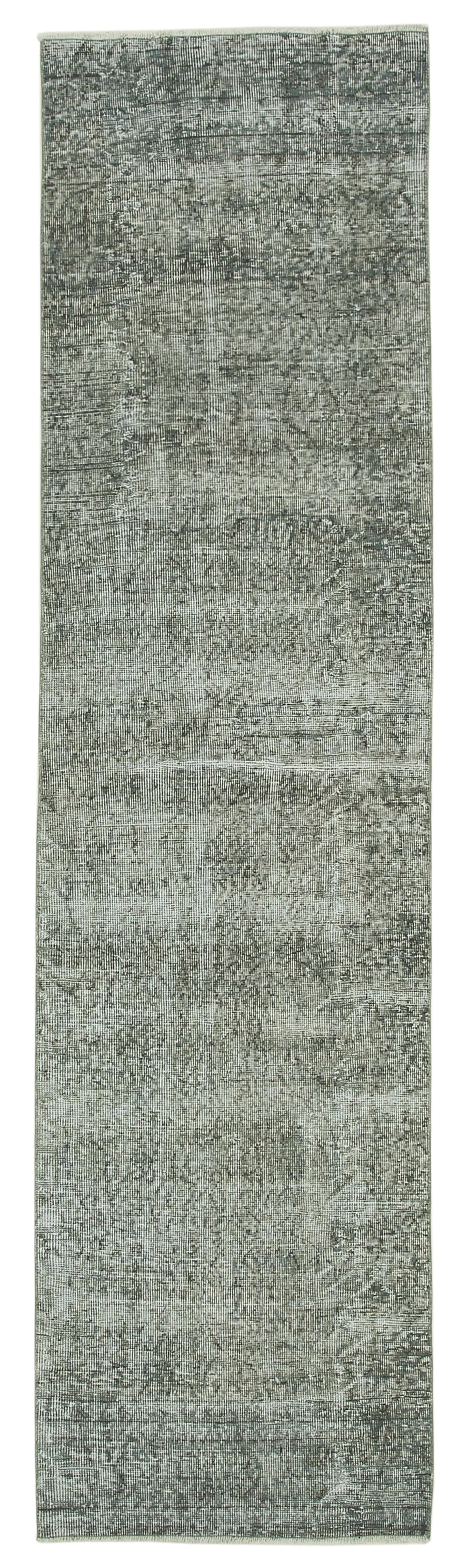 3x10 Grey Overdyed Runner Rug - 37192