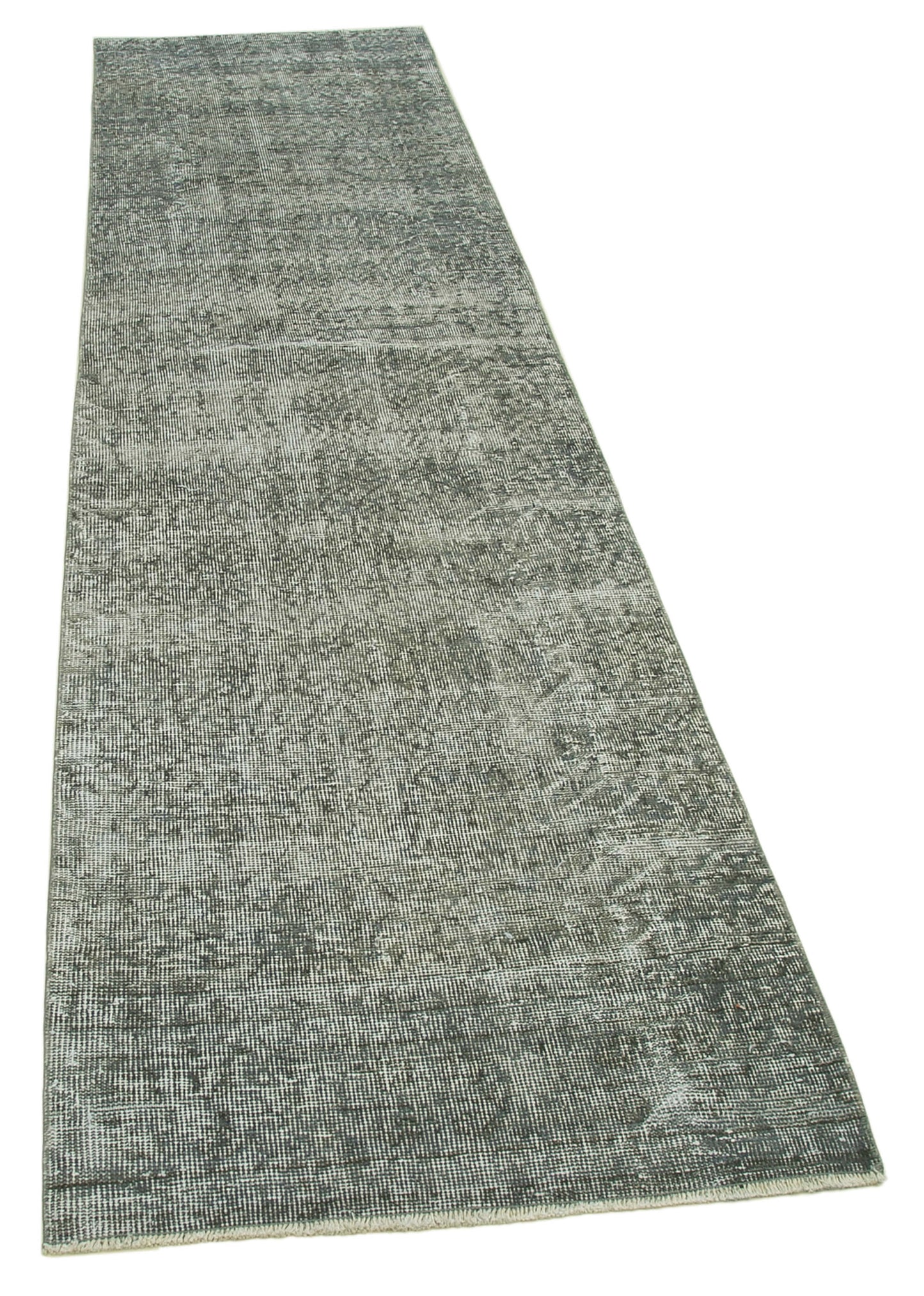 3x10 Grey Overdyed Runner Rug - 37192