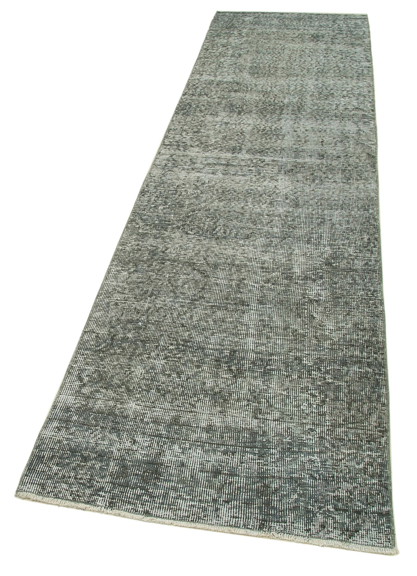 3x10 Grey Overdyed Runner Rug - 37192
