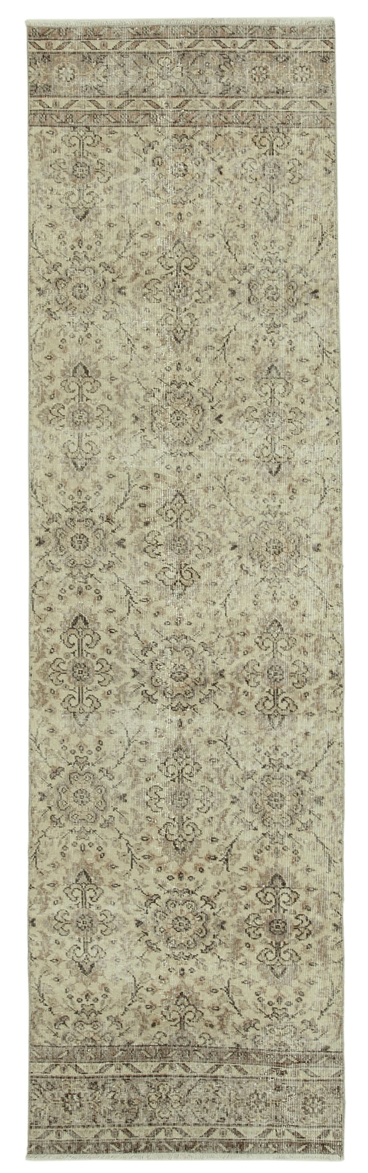 3x10 Beige Overdyed Runner Rug - 37211