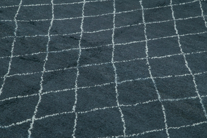 9x12 Black Moroccan Rug - 37284