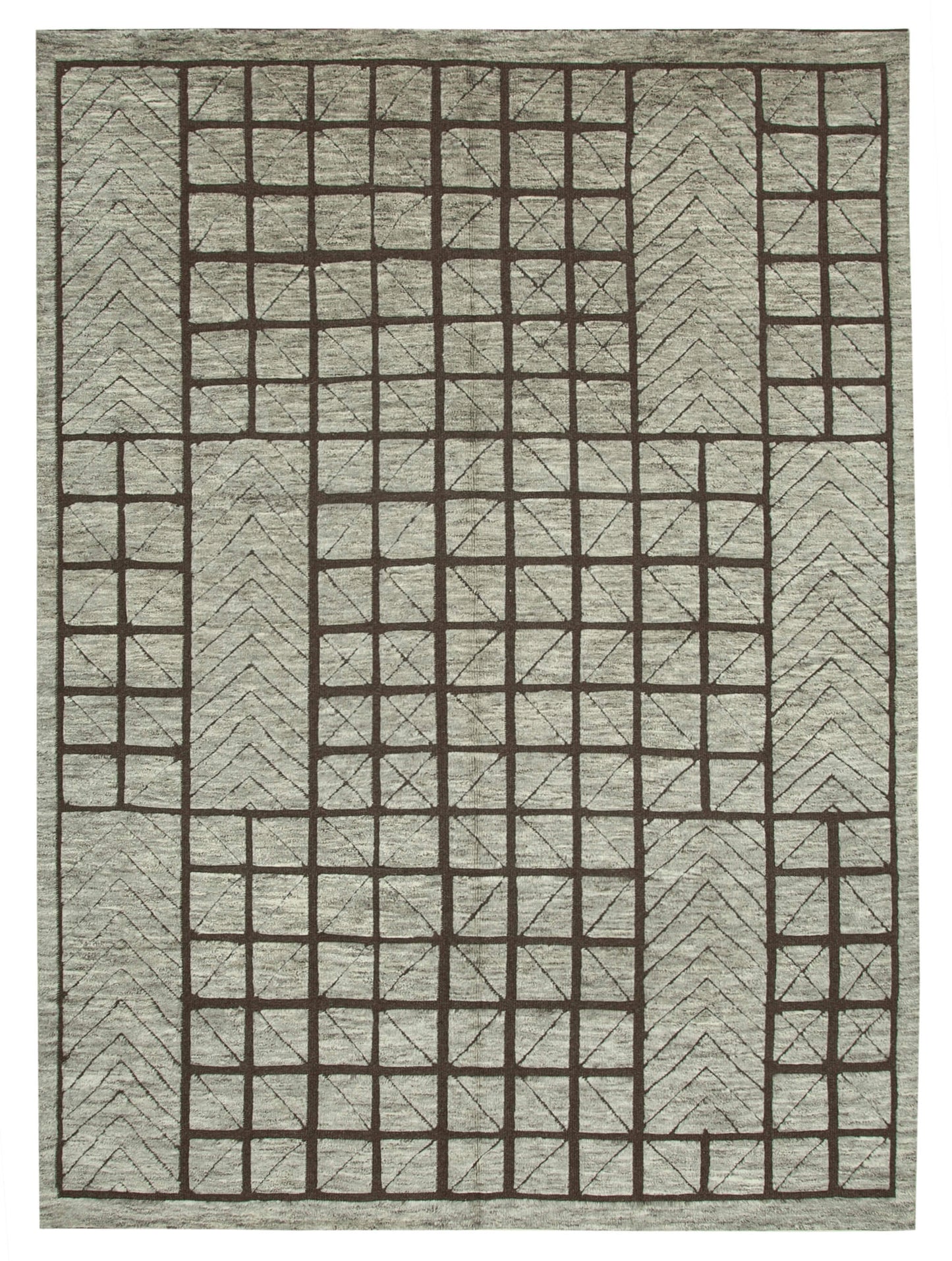 10x14 Brown Moroccan Rug - 37301
