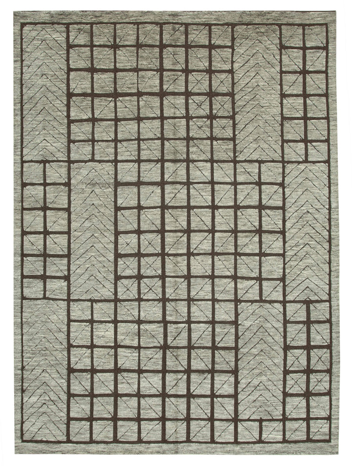 10x14 Brown Moroccan Rug - 37301