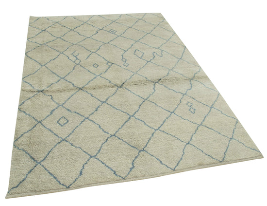 5x7 Beige Moroccan Rug - 37325
