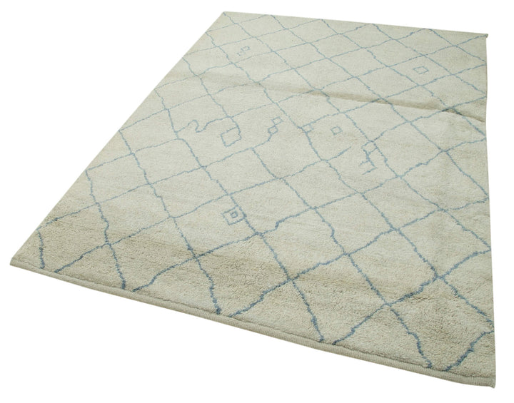 5x7 Beige Moroccan Rug - 37325