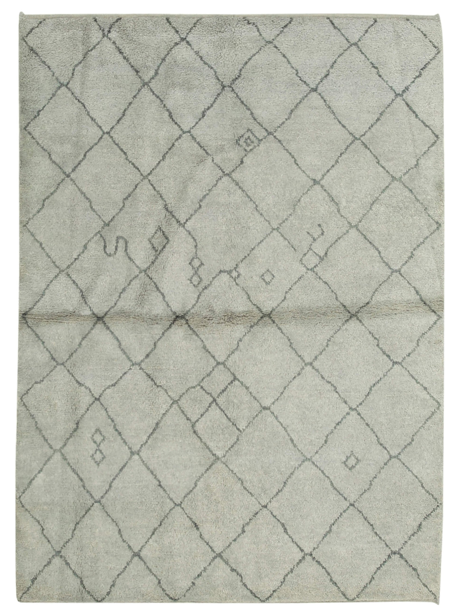 5x7 Grey Moroccan Rug - 37328