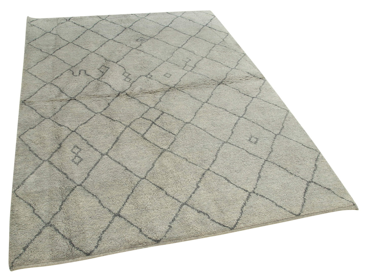 5x7 Grey Moroccan Rug - 37328