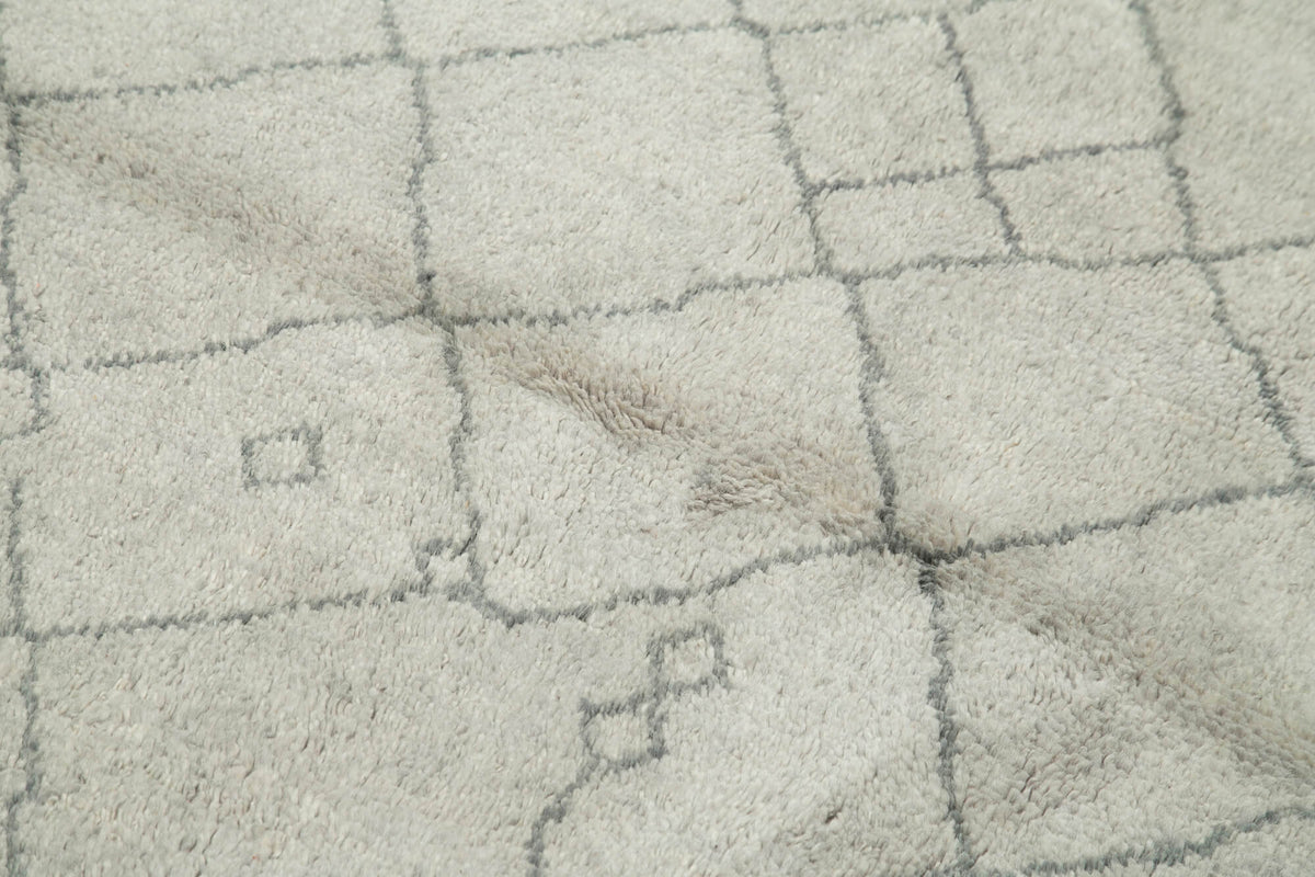 5x7 Grey Moroccan Rug - 37328