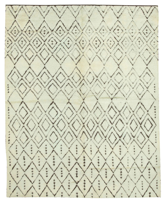 8x10 Beige Moroccan Rug - 37331