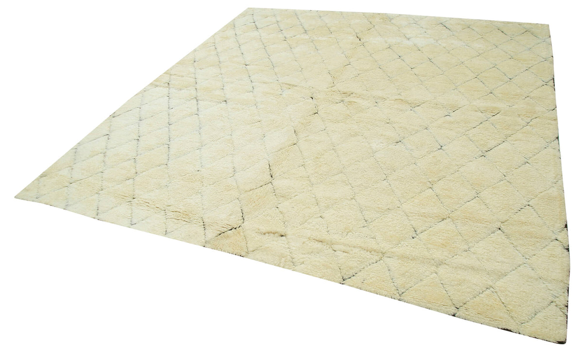 8x8 Beige Moroccan Rug - 37345