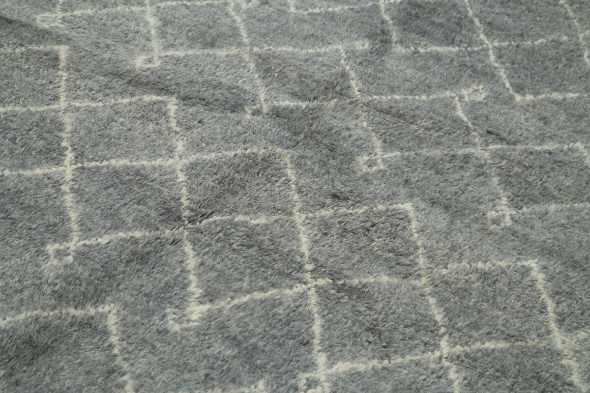 6x9 Grey Moroccan Rug - 37349