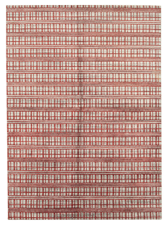6x8 Red Moroccan Rug - 37360