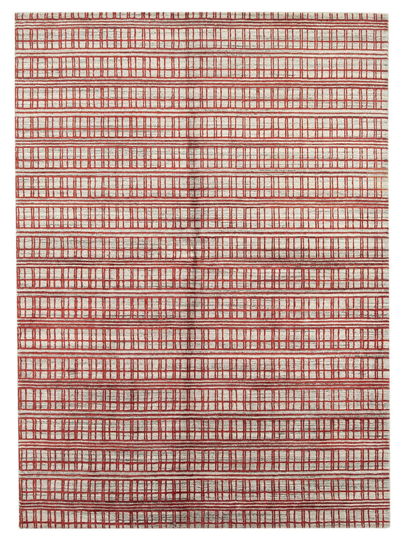 6x8 Red Moroccan Rug - 37360