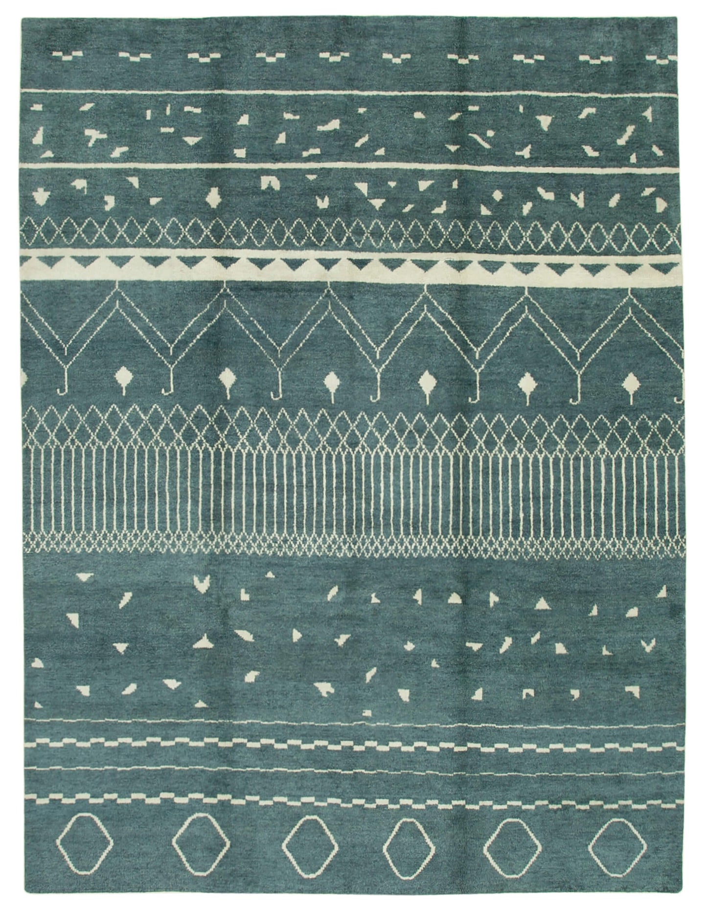 10x14 Blue Moroccan Rug - 37407