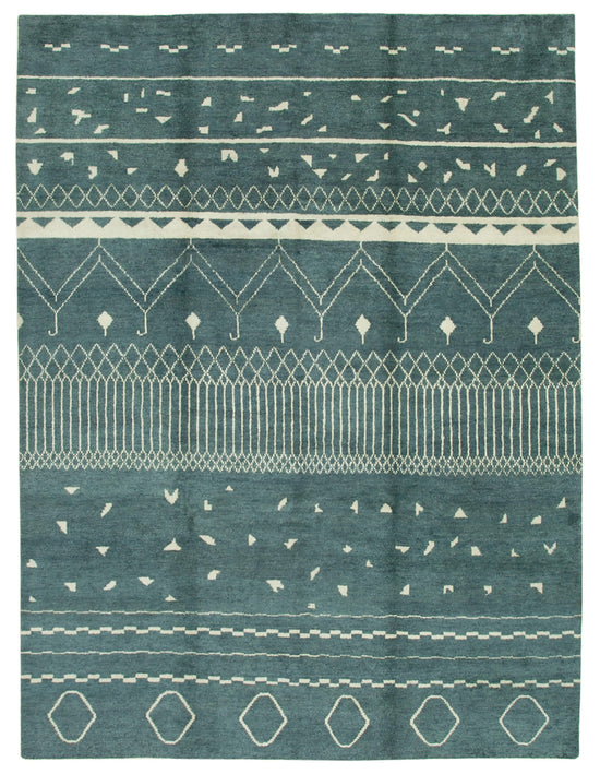 10x14 Blue Moroccan Rug - 37407
