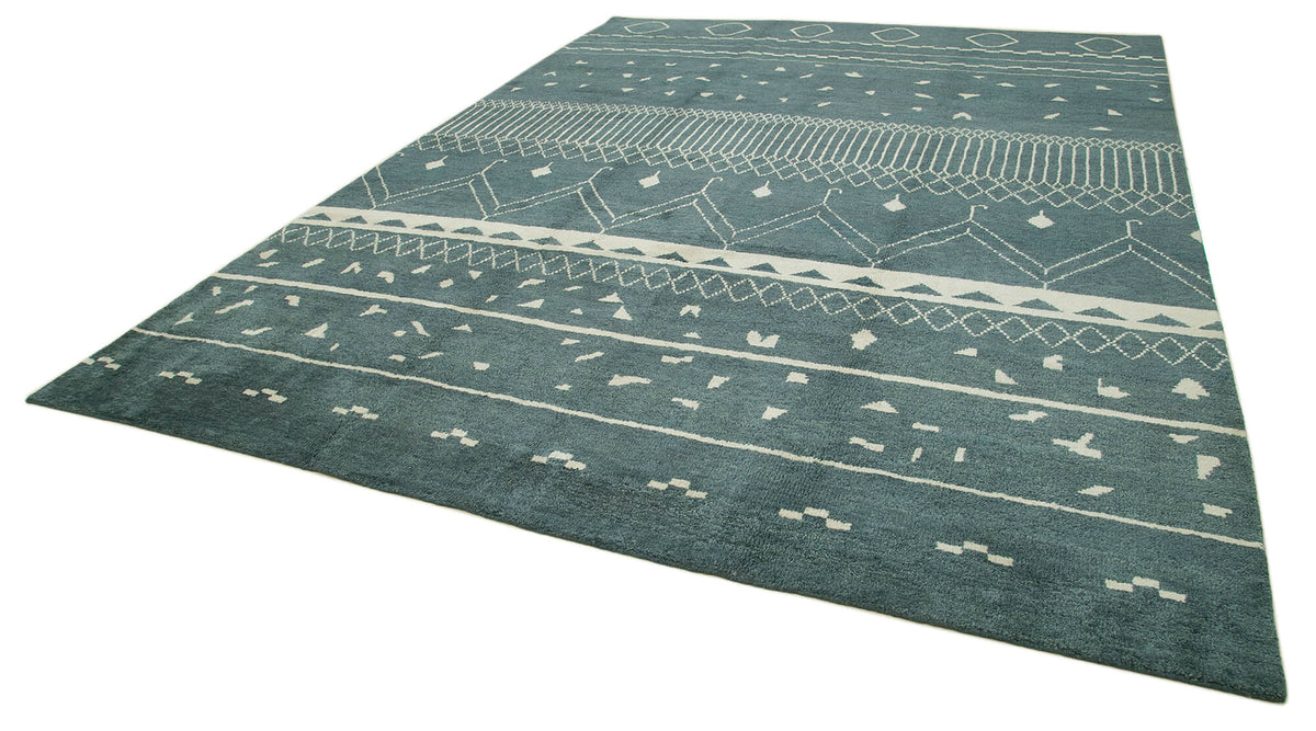 10x14 Blue Moroccan Rug - 37407