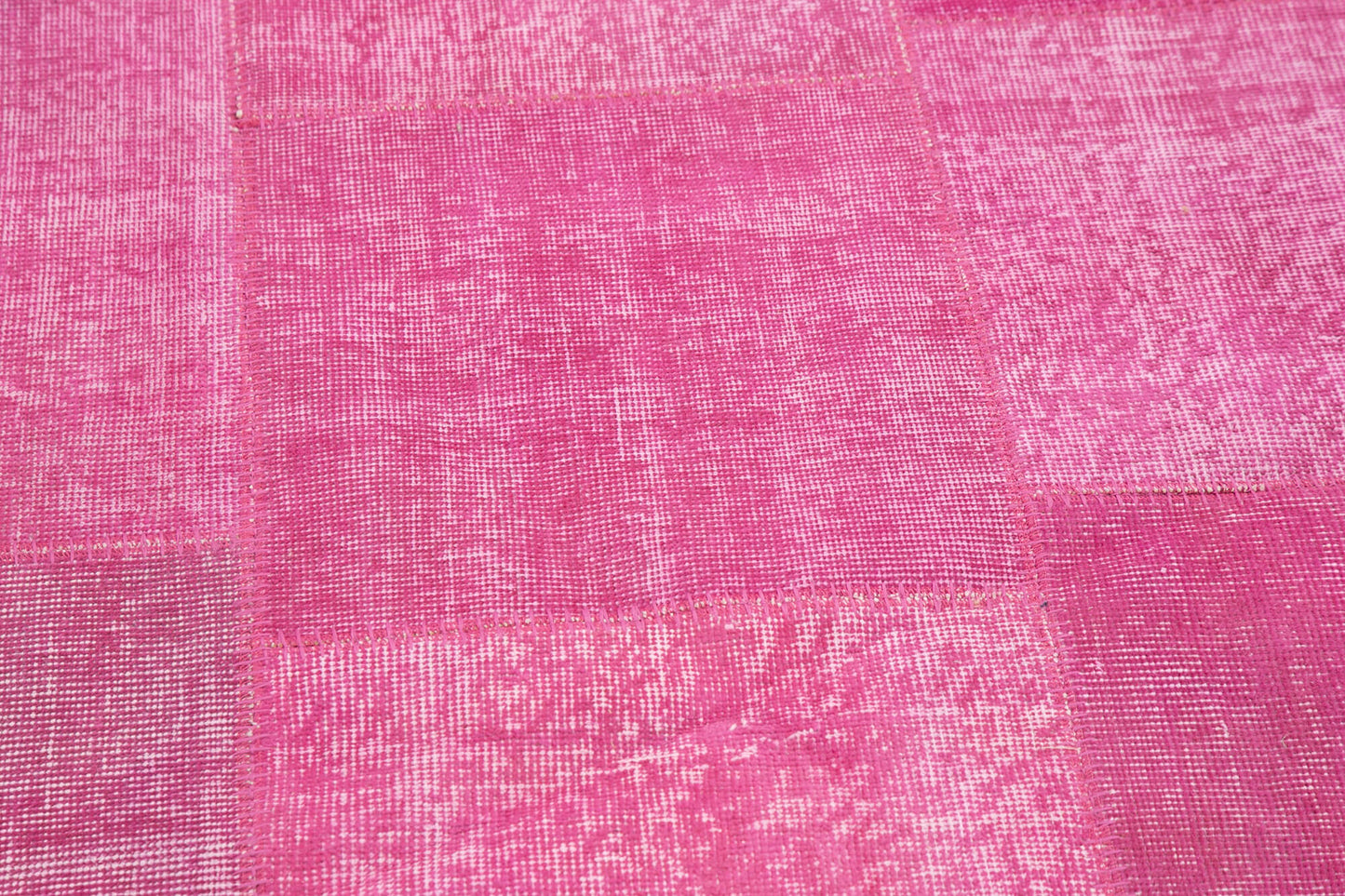 7x7 Pink Round Patchwork Rug - 37412