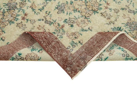 4x8 Beige Overdyed Rug - 37454