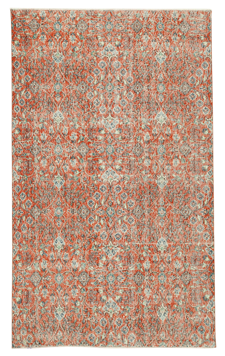 5x8 Red Overdyed Rug - 37458