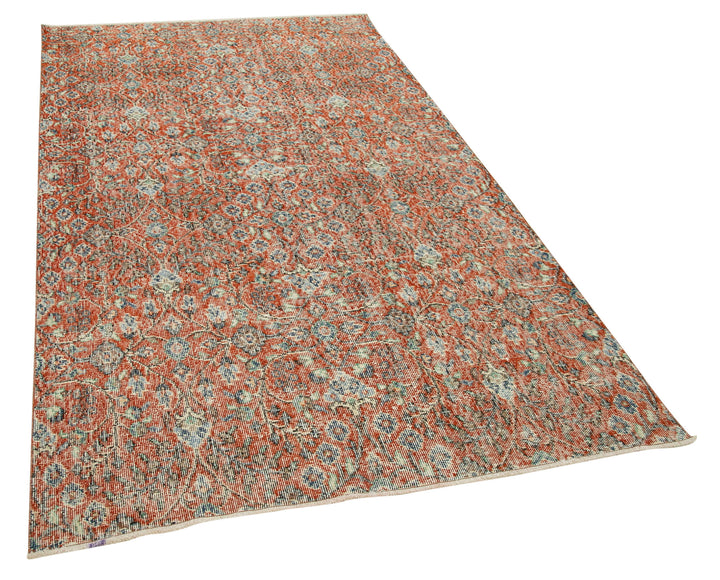 5x8 Red Overdyed Rug - 37458