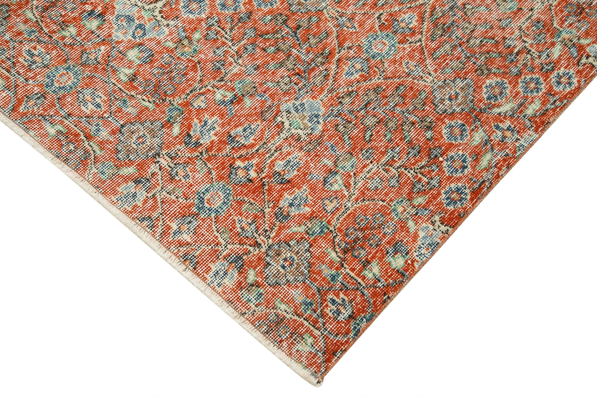 5x8 Red Overdyed Rug - 37458